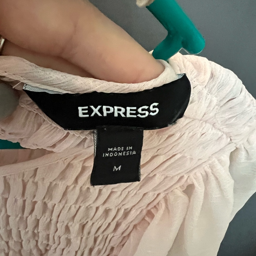 Express smocked shirt